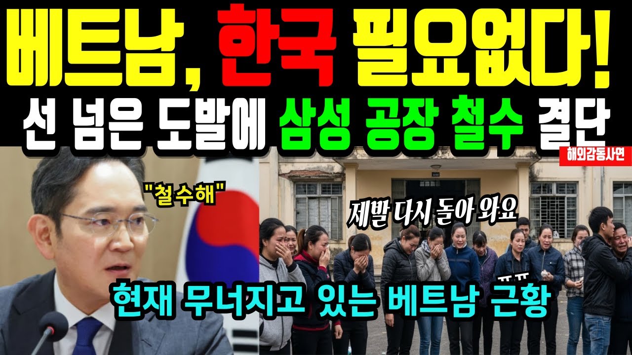 [해외감동사연] “‘한국 없어도 된다’던 베트남… 두 달 만에 무너진 이유”