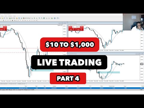 Live Trading NAS100 – $10 to $1,000 (PART 4) | FOREX