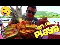 😋 Comiendo Mariscos En Barra de Potosí 🌴🌊