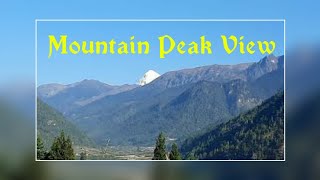 Jomolhari Mountain Peak View From Paro Drugyel Ll Bhutan