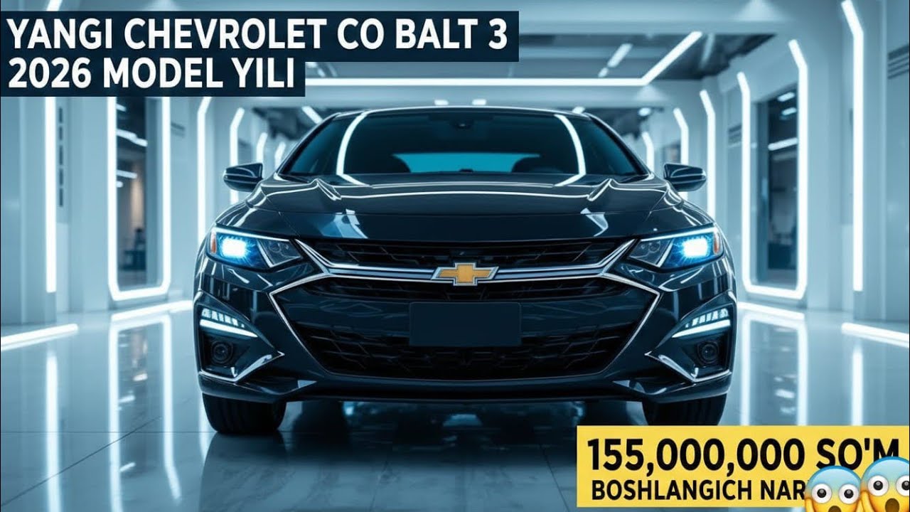 Yangi Chevrolet Cobalt 2026 – Zamonaviy Dizayn va Kuchli Ishlash!