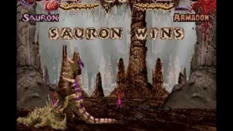 Primal Rage (SNES) : Sauron Walkthrough