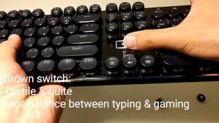 Redragon K556-R RGB LED Backlit Mechanical Gaming Keyboard with Brown Switches, Anti-ghosting Keys