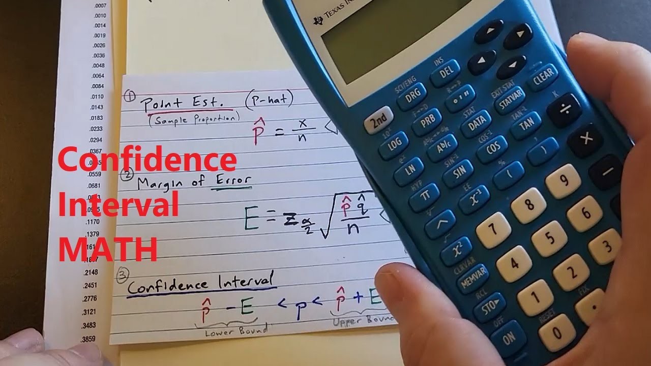 How I do the MATH for Confidence Intervals with One Proportion - YouTube