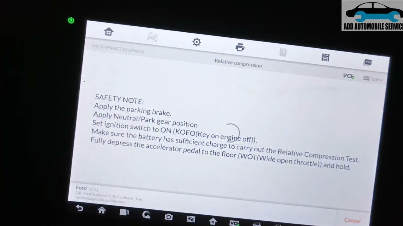 Relative compression test with scan tool (im608pro) - YouTube