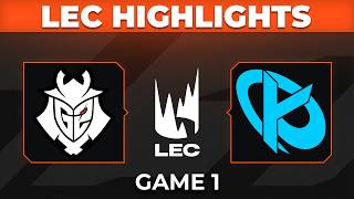 G2 vs KC Game 1 Highlights | LEC 2026 Summer Split | G2 Esports vs Karmine Corp