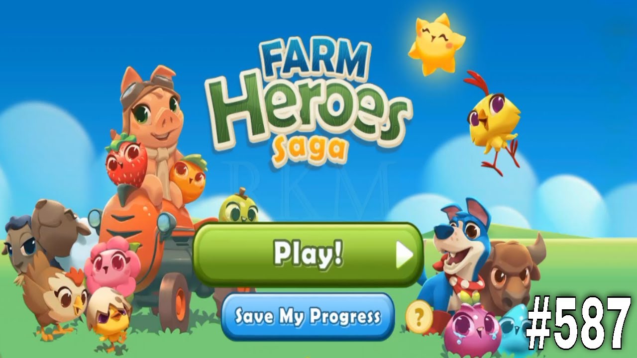 Farm Heroes Saga - Puzzle Games | RKM Gaming | Tips And Tricks | Casual Games | Level 587