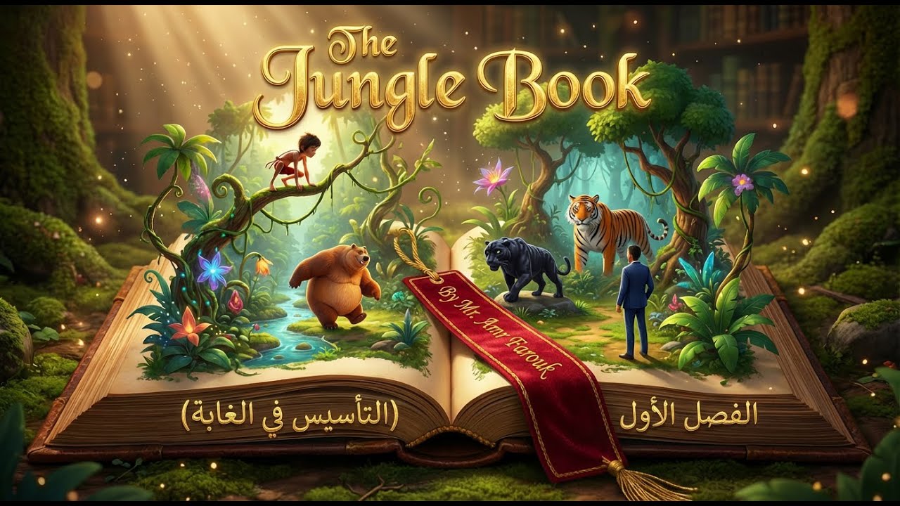 أحداث الفصل الأول: كيف وصل موكلي للغابة؟ (The Jungle Book) | مستر عمرو فاروق