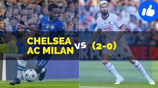 Chelsea vs AC Milan live highlights Champions league match (2-0) 2022/2023 Group E
