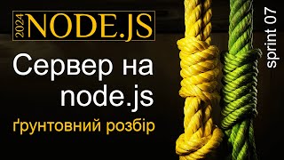 Сервер на NODE.JS. Ґрунтовний розбір. Від простого до складного