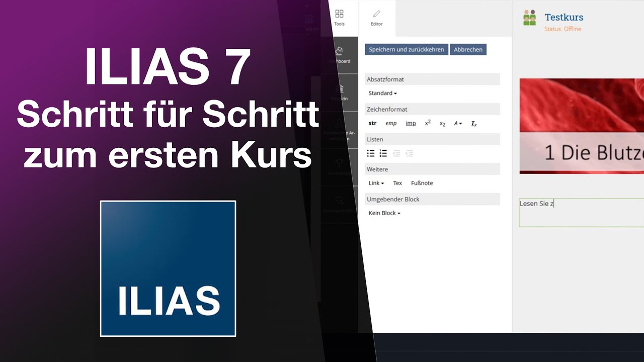 ILIAS 7 Einsteigertutorial - in 4 einfachen Schritten zum idealen Kurs (2022)