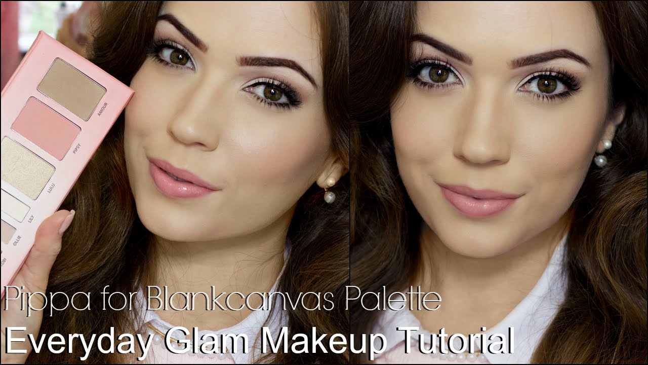 Everyday Glam Makeup Tutorial PippaForBlankcanvas YouTube