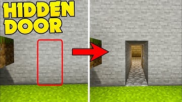 Minecraft: How to make a Hidden Piston Door In BEDROCK! (Tutorial)