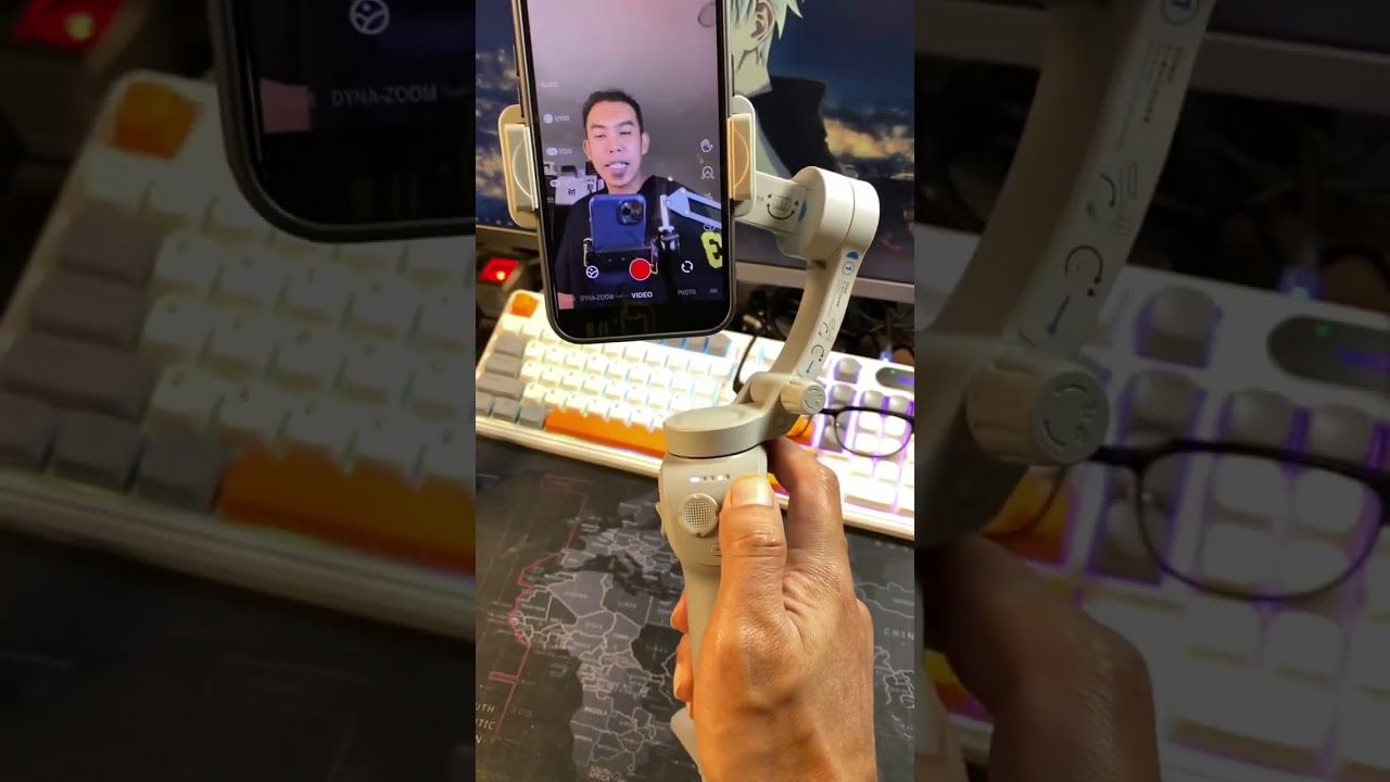 Gimbal Stabilizer 3 Axis Canggih Tnw M01, Bisa Auto Face Tracking Juga 