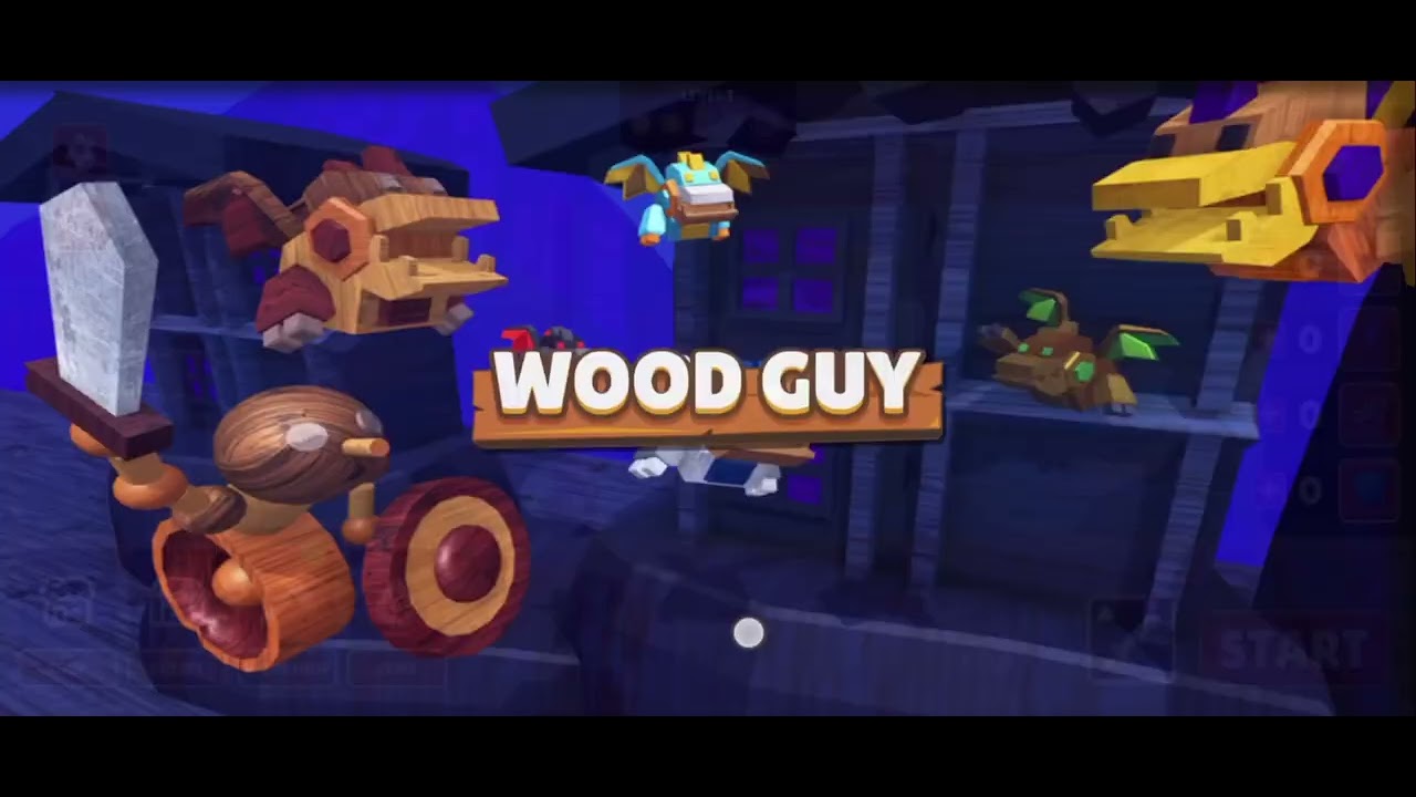Epic Wood Guy Gameplay - Tutorial,Lv 1-10