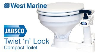 Jabsco Compact Marine Toilet  West Marine Quick Look