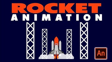 Learn Adobe Animate Tutorial 27 - Rocket Animation Tutorial | How to Animate Rocket in Animate