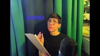 ASMR POV: Fast Interview but you are Strange!!!!!!!!!