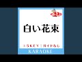 白い花束(ガイド無しカラオケ) -1Key[原曲歌手:井手綾香]