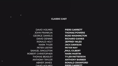 Film Credits Motion Graphics Templates