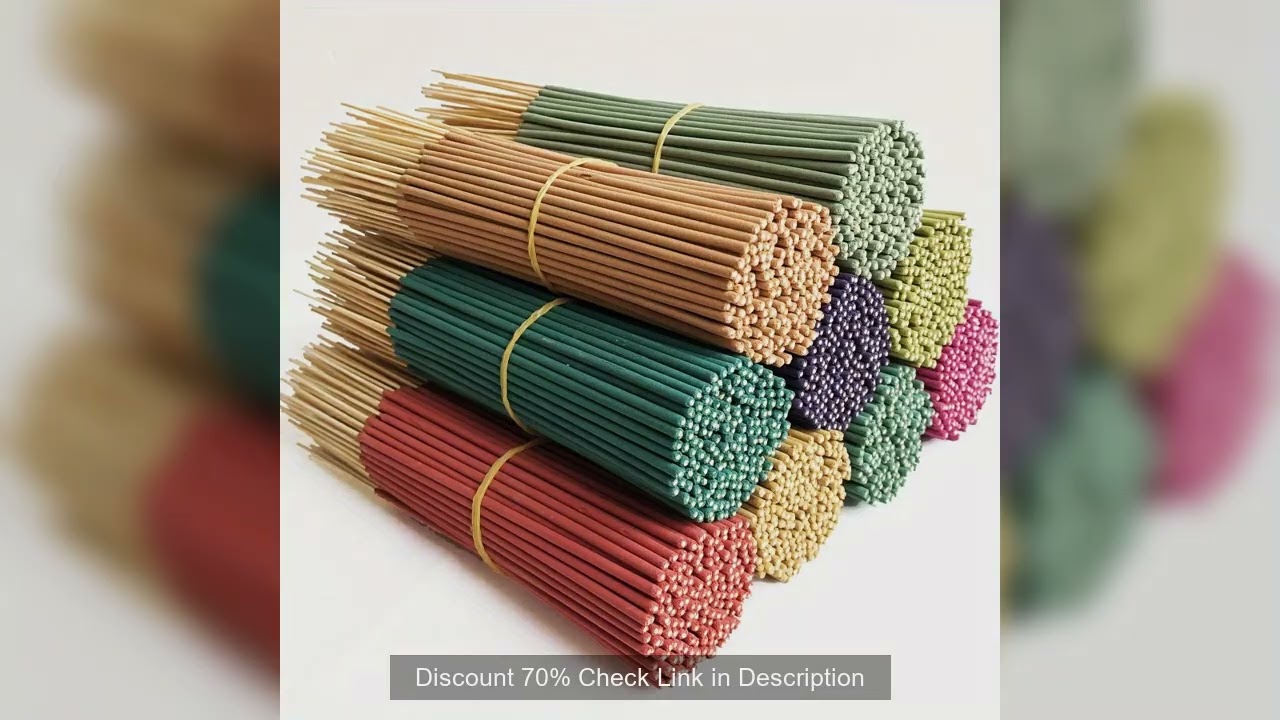 170pcs Scented Bamboo Incense Sticks – 24/73/170 Mixed Pack for Home Use
