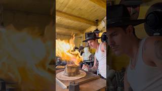 “CARABINER” Custom teardrop cowboy hat, step by step handcrafted creation process.
