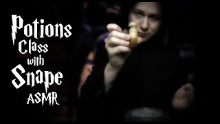 Professor Snape's Potion Class ASMR (Harry Potter, Tapping, Grinding, Fizzing, and Bubbling Sounds)
