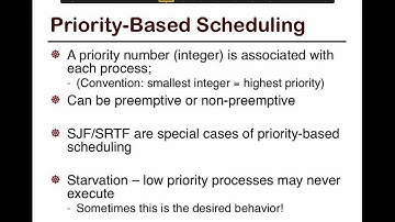 17. SFU CMPT 300: Other scheduling policies (priority-based, multilevel queue, lottery); Summary