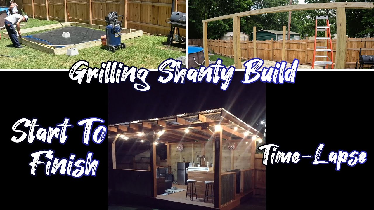 Grilling Shanty Build Start To Finish |Time-Lapse - YouTube