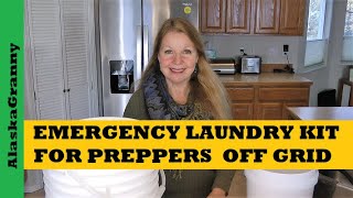 Emergency Laundry Kit For Preppers - Wash Clothes Off Grid Anywhere