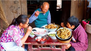 Древний метод создания гороха -крахмала для стола традиционных китайских блюд