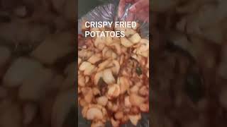 crispy fried potatoes   Im stand with Palestinian