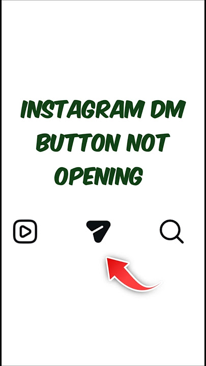 Instagram Message DM Button Not Opening Working | Instagram Messages Not Loading Problem #shorts