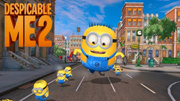 Minion Rush Jerry minion Downtown level 177 Xbox PC gameplay Despicable me 2 minions