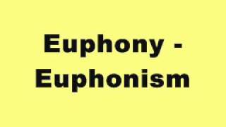 Euphony - Euphonism (Tidy Trax)