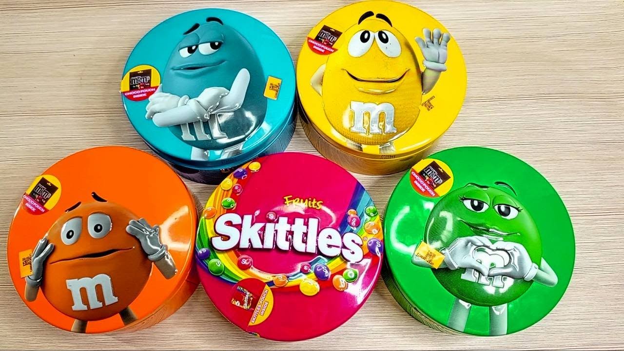 Satisfying Video | Relaxing Unboxing Elegant Candy Boxes Filled with M&M'S & Skittles ASMR