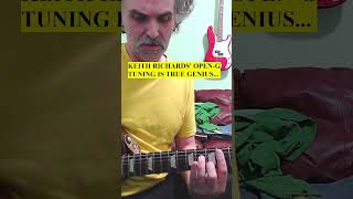 KEITH RICHARDS' OPEN-G METHOD IS BRILLIANT... #guitar #keithrichards #opengtuning