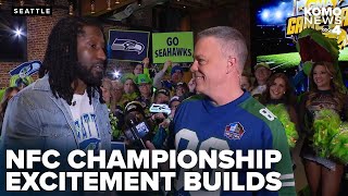 Seahawks fans rally on Blue Friday ahead of NFC Championship showdown