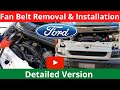 Ford Transit Fan Belt Removal and Installation (Start - Finish)