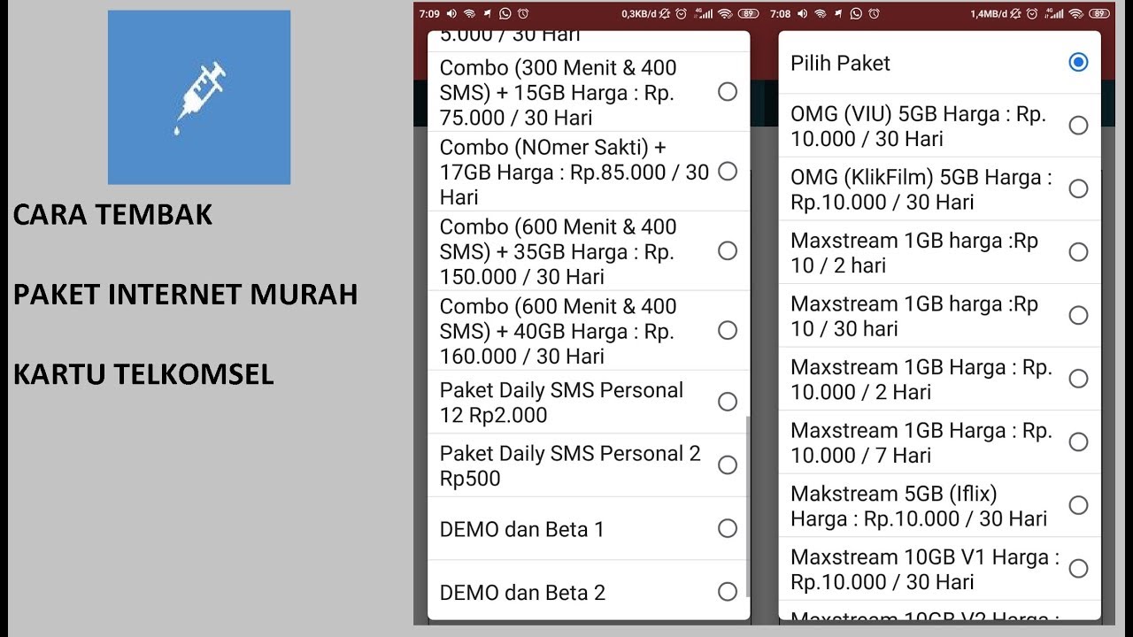 Cara Tembak Paket Internet Dengan Aplikasi Tembak Paket Internet Kumpulan Remaja