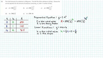 1105 RP1 010 - Finding an Exponential Decay Model