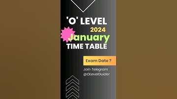 O Level Exam Date Jan 2024 | O Level Exam Date Update | O Level Time Table Download #oleveltimetable