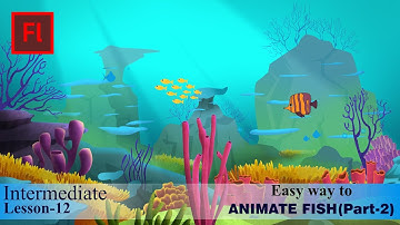 How to do Fish Animation ( Part-2) in Adobe Flash in Hindi