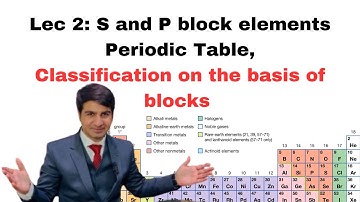 S and P block elements Lec 2: Periodic Table, properties, and Tricks || Sir Ali Sudais, MDCAT Expert