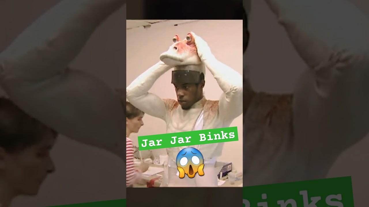 Джа-Джа Бинкс был почти ЧЕЛОВЕКОМ В КОСТЮМЕ. 
