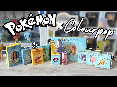 Pokémon x ColourPop Makeup Collection: Swatches & Review!!!