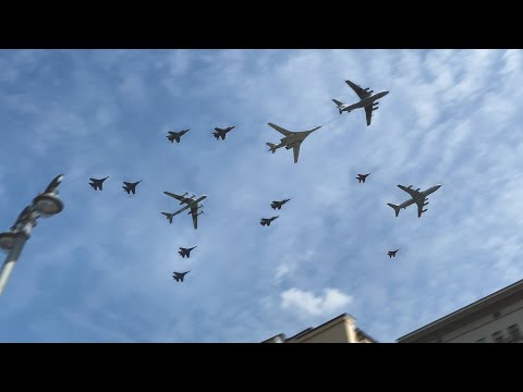 Видео: ПАРАД ПОБЕДЫ 2022. Пролет авиации над Москвой. Генеральная репетиция 07.05.22