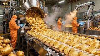 Inside a Modern Potato Processing Plant: From Raw Potatoes to High-Quality Snack Chips(Full Process)