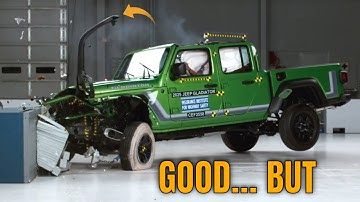 2025 Jeep Gladiator Finally Nails the Updated IIHS Front Crash Test But Here Is the Catch