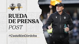 Rueda de prensa: Dick Schreuder tras el CD Castellón 2-3 Córdoba CF by CDCastellonOficial 4,216 views 1 month ago 7 minutes, 2 seconds